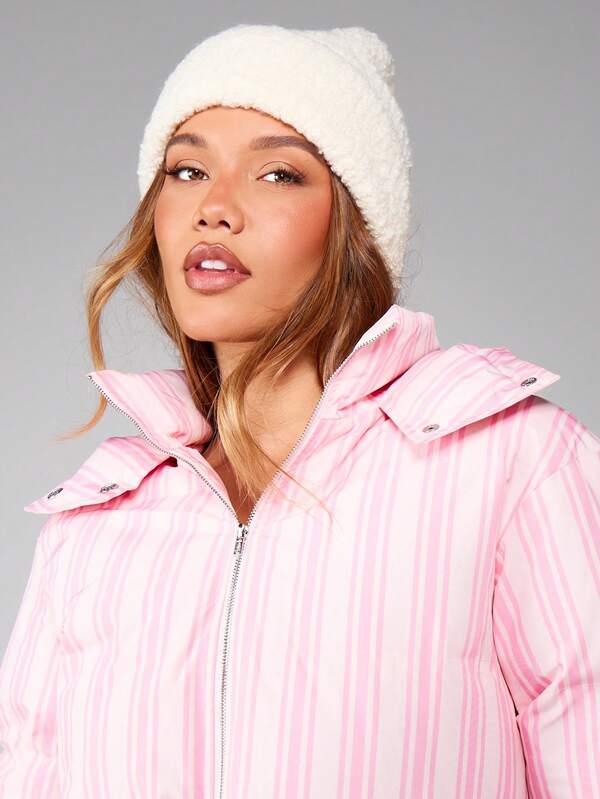 Missguided MISSGUIDED Fuzzy Beanie Hat With Plush Textured Knit