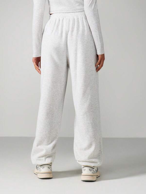 Missguided MISSGUIDED Heathered Cuffed Joggers With Drawstring