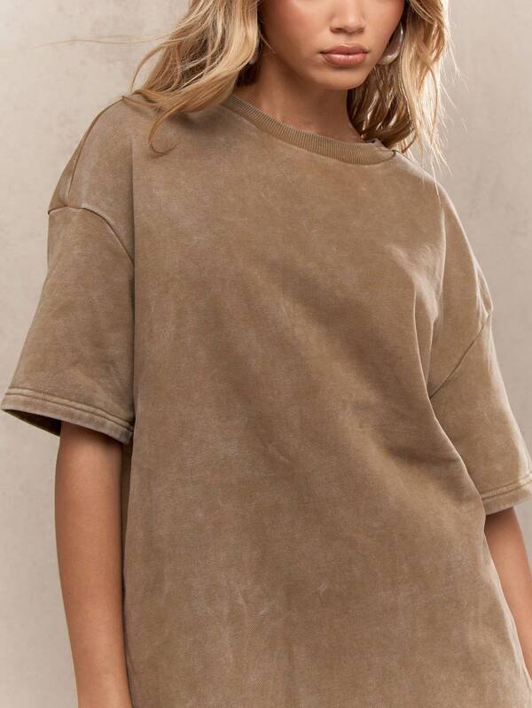 Missguided MISSGUIDED Heavyweight Washed Oversized T-Shirt