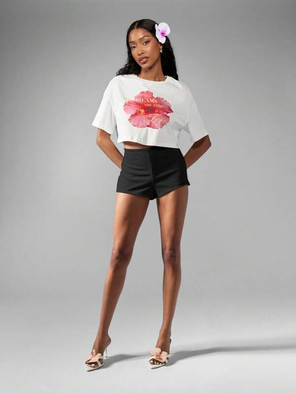 Missguided MISSGUIDED High Rise Tailored Elegant Mini Shorts