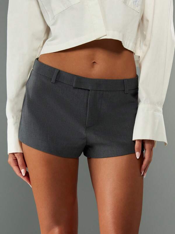 Missguided MISSGUIDED High Rise Tailored Shorts With Belt
