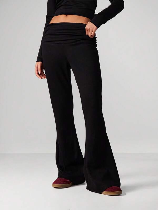 missguided MISSGUIDED High Waist Flared Lounge Leggings