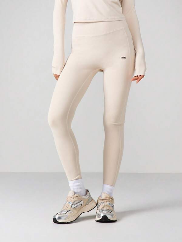 Missguided MISSGUIDED High Waisted Active Leggings With Pockets