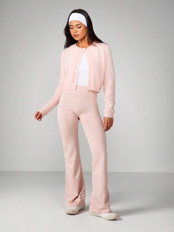 Missguided MISSGUIDED High Waisted Flared Lounge Leggings