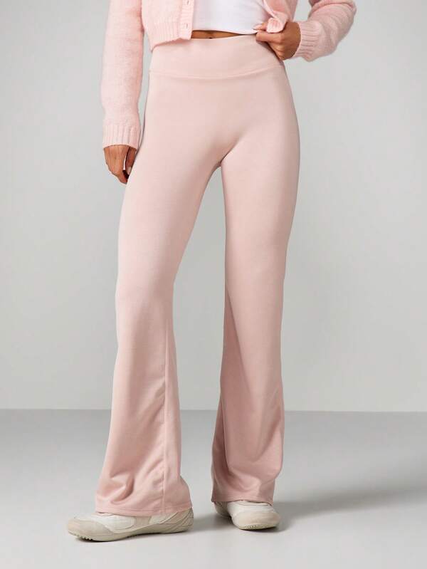 missguided MISSGUIDED High Waisted Flared Lounge Leggings