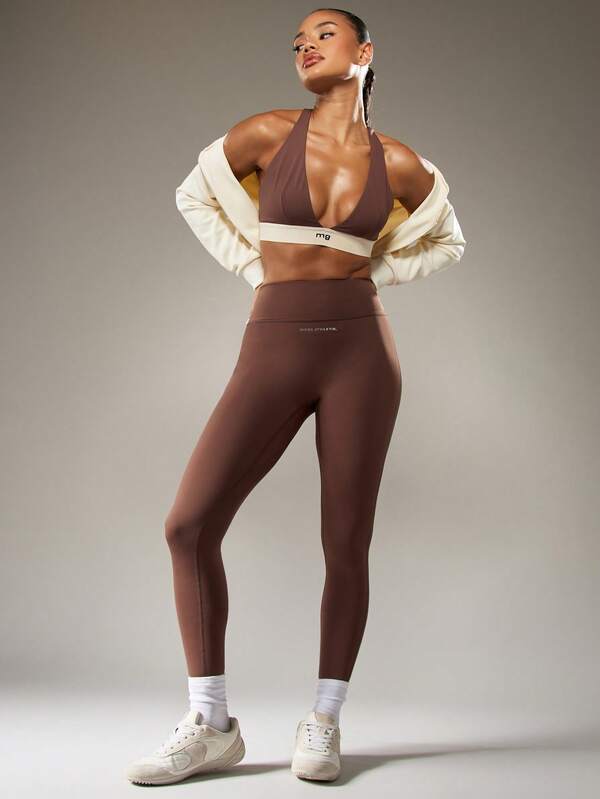 missguided MISSGUIDED High Waisted Seamless Athletic Leggings With Reflective Details
