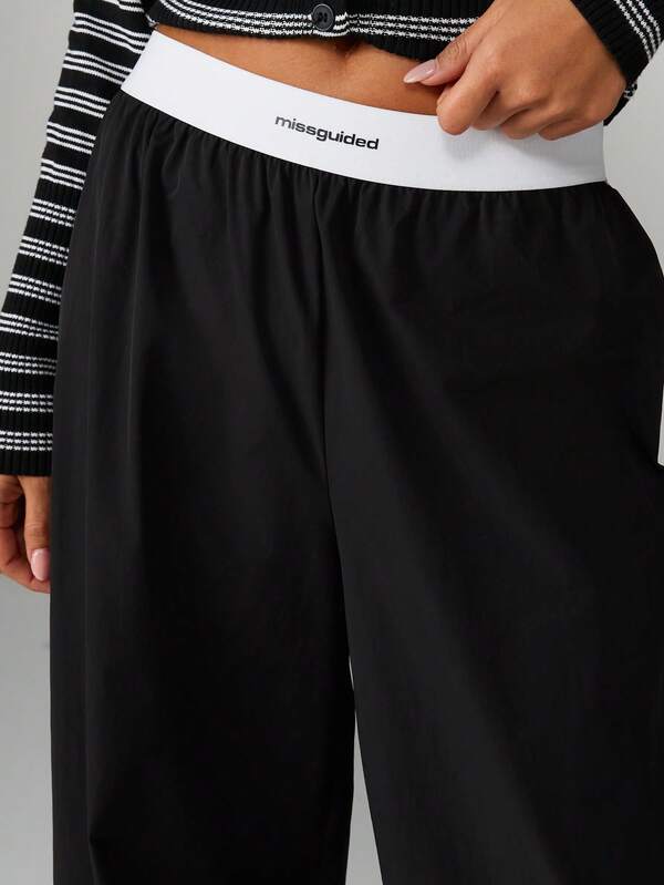 Missguided MISSGUIDED High Waisted Wide Leg Palazzo Pants