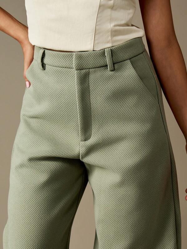 Missguided MISSGUIDED High Waisted Wide Leg Structured Pants