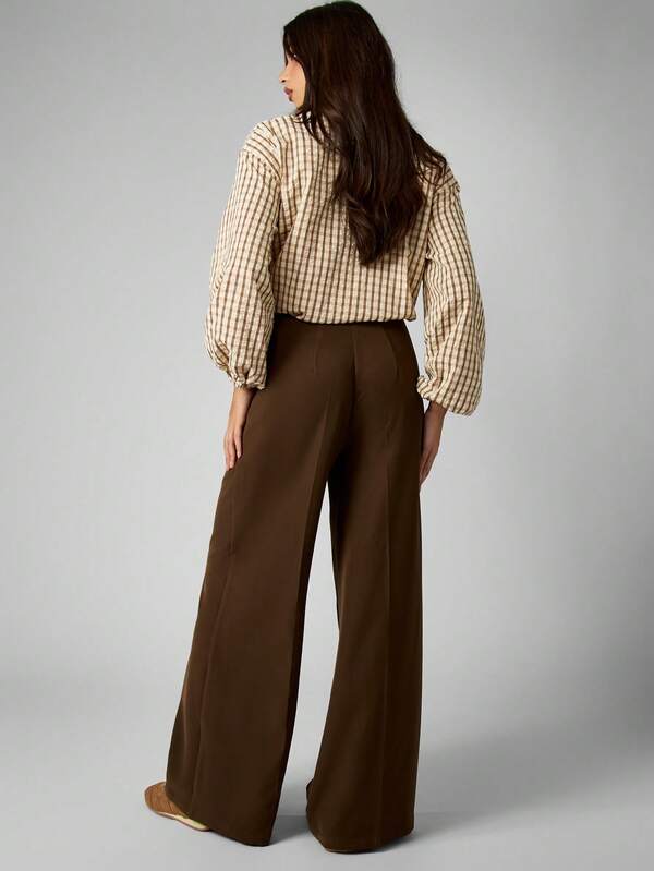 Missguided MISSGUIDED High Waisted Wide Leg Tailored Trousers