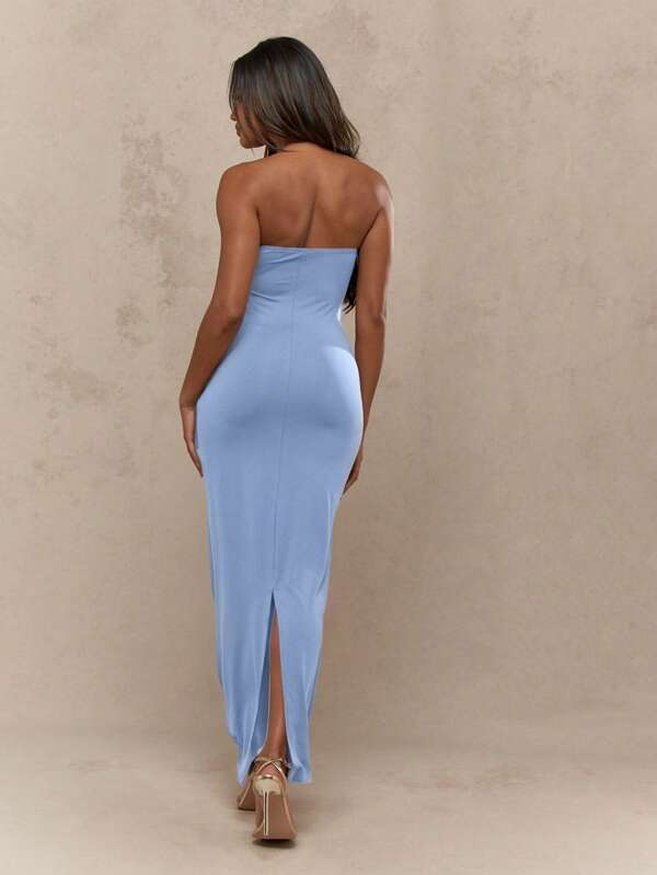 Missguided MISSGUIDED Long Strapless Bodycon Midaxi Dresses