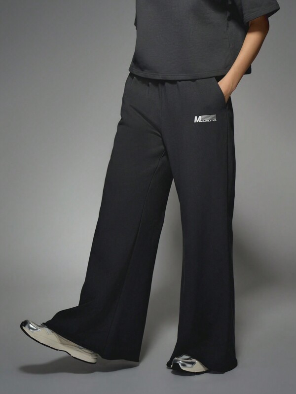 missguided MISSGUIDED Loose Fit Athleisure Wide Leg Fleece Sweatpants