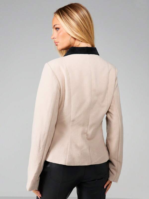 Missguided MISSGUIDED Blazer With Contrast Collar