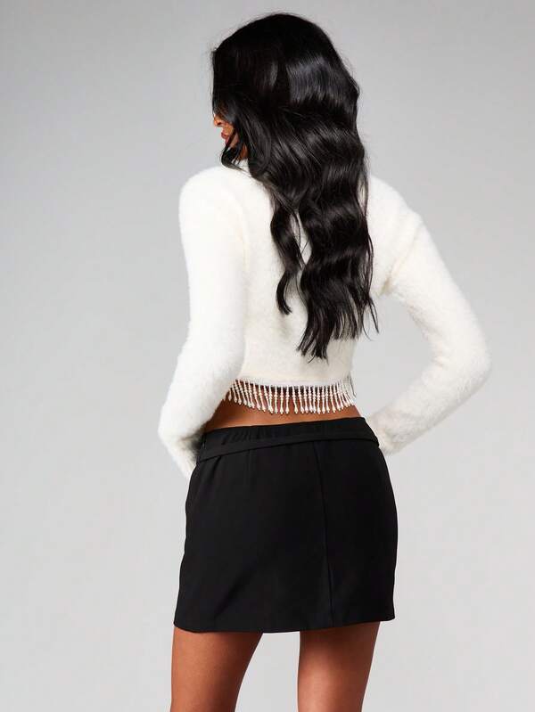 Missguided MISSGUIDED Buckle Detail Mini Skort