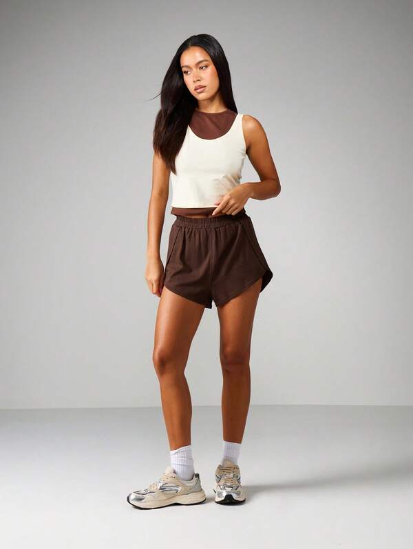 Missguided MISSGUIDED High Waisted Athletic Shorts
