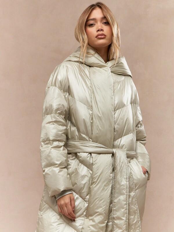 Missguided MISSGUIDED Hooded Puffer Winter Coat