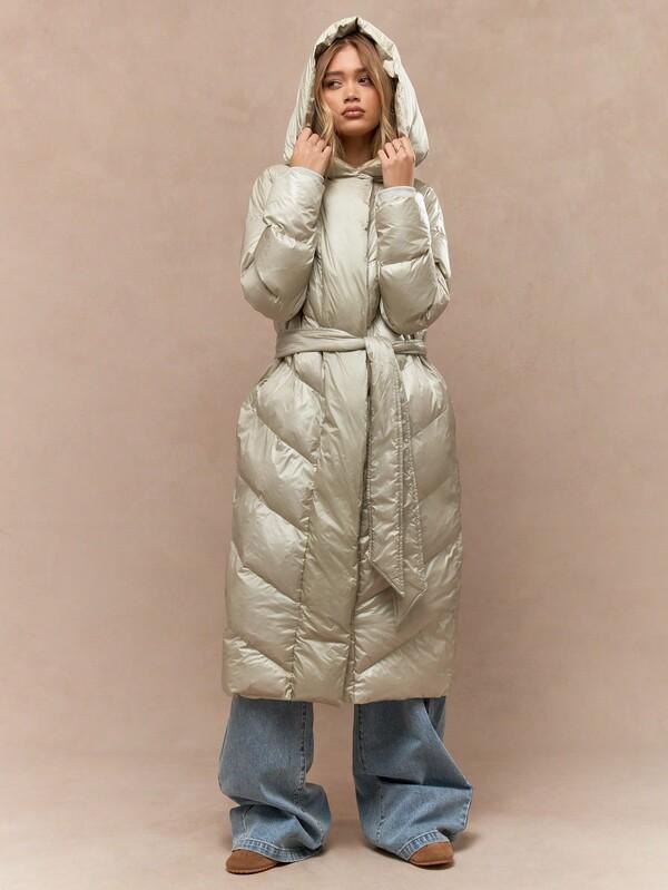 Missguided MISSGUIDED Hooded Puffer Winter Coat