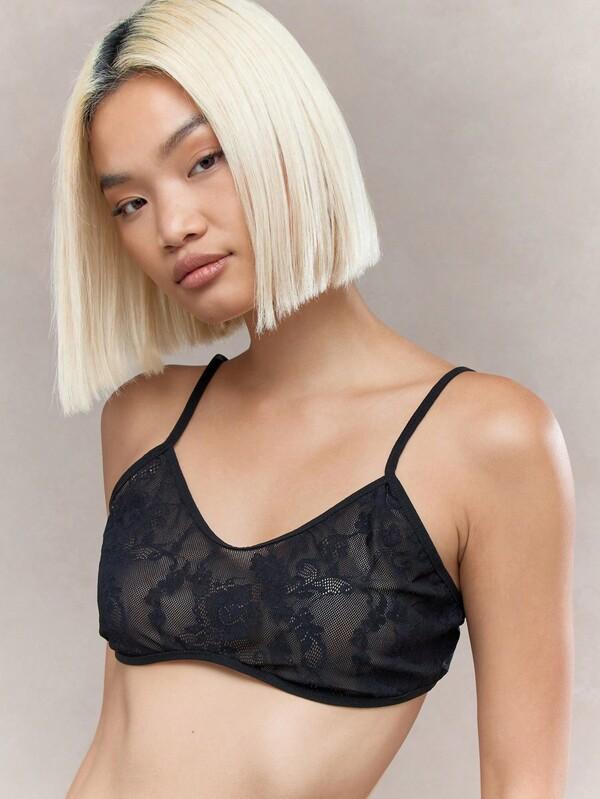 Missguided MISSGUIDED Lace Cami Bra Top