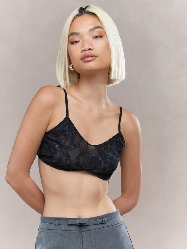 missguided MISSGUIDED Lace Cami Bra Top