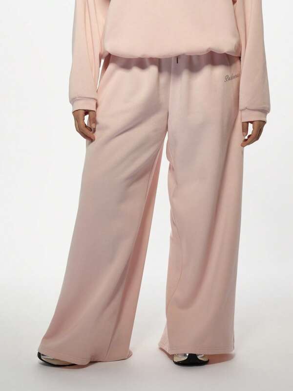 missguided MISSGUIDED MISSGUIDED PLUS Oversized Diamante Bridesmaid Wide Leg Sweatpants