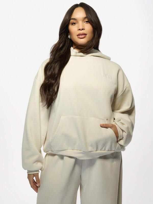 Missguided MISSGUIDED MISSGUIDED PLUS Oversized Plus Size Hoodie Sweatshirts With Centre Pocket