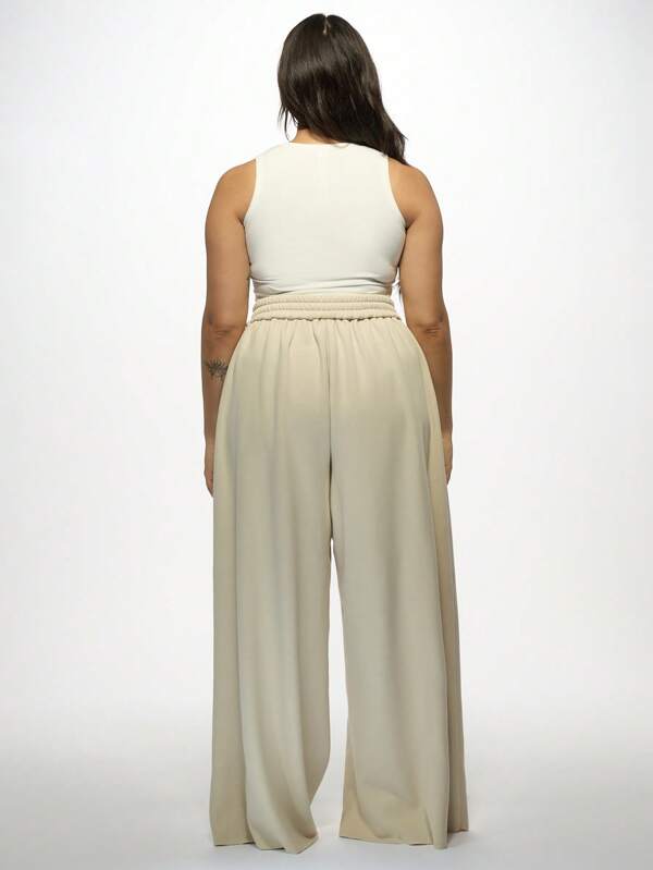 Missguided MISSGUIDED MISSGUIDED PLUS Plus Size Soft Palazzo Sweatpants