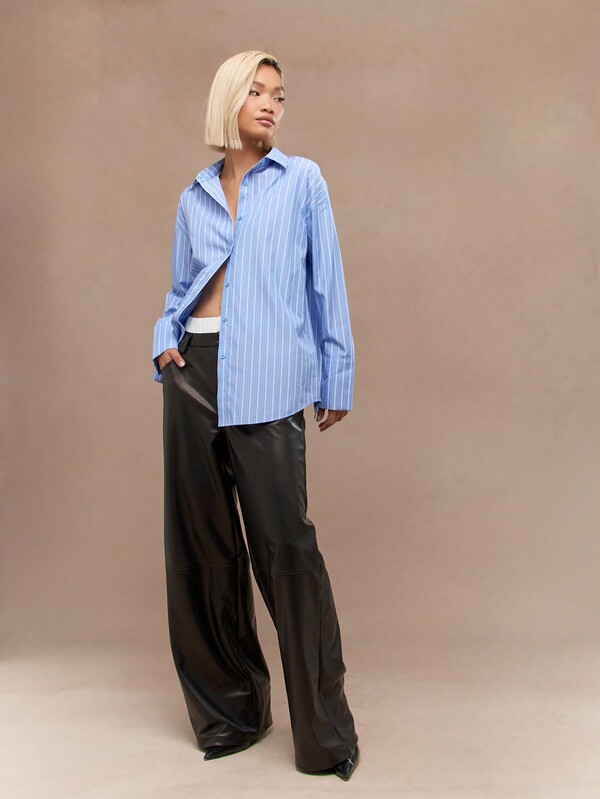 Missguided MISSGUIDED Stripes Oversized Shirt