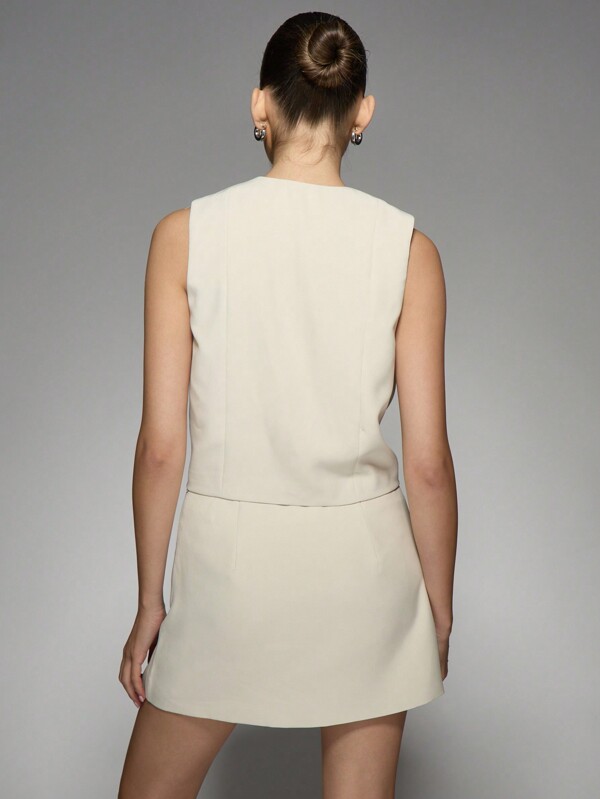 Missguided MISSGUIDED Tie Front Two-Piece Set