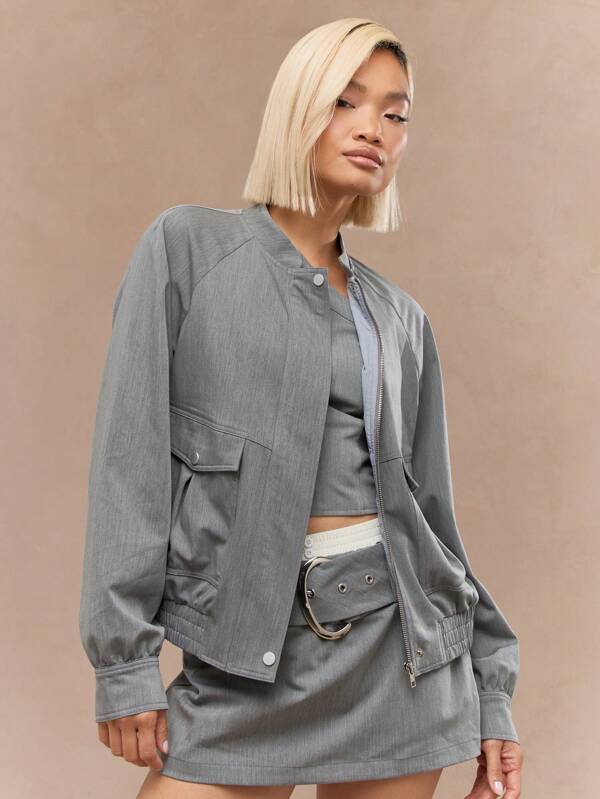 missguided MISSGUIDED Modern Raglan Sleeve Bomber Jackets