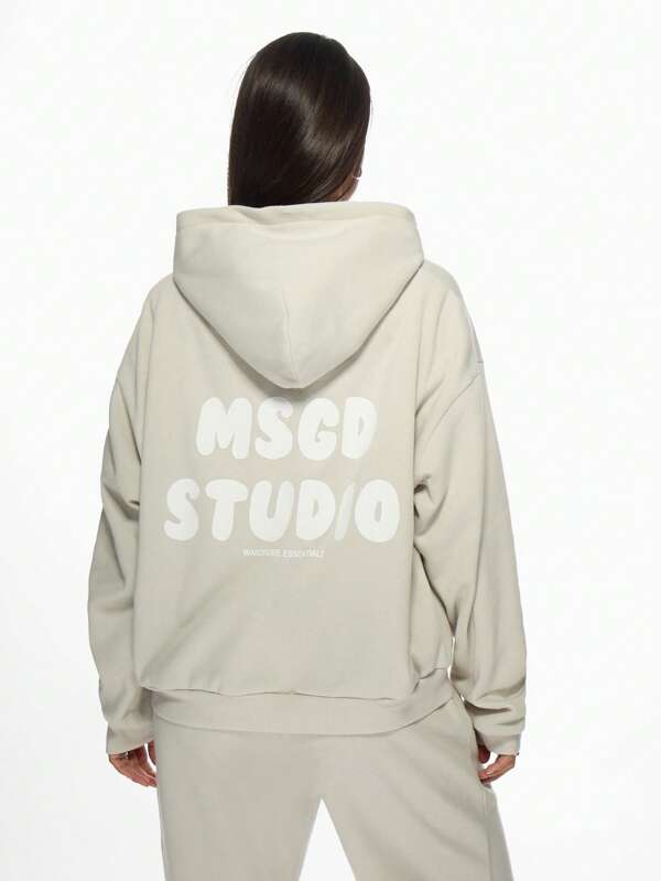 Missguided MISSGUIDED Msgd Studio Oversized Comfortable Sweatshirt With Centre Pocket