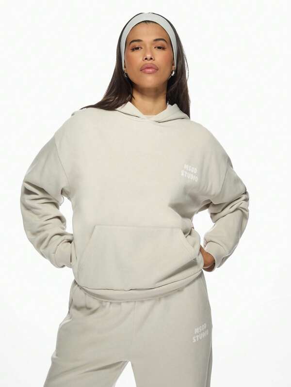 missguided MISSGUIDED Msgd Studio Oversized Comfortable Sweatshirt With Centre Pocket