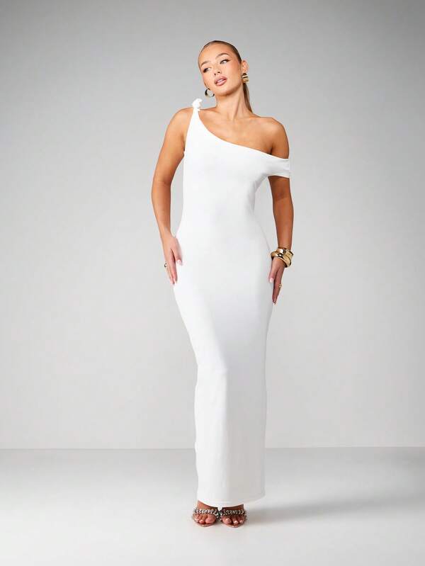 Missguided MISSGUIDED Off Shoulder Bodycon Midi Dress