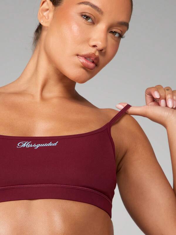 Missguided MISSGUIDED One Shoulder Support Bra With Underband