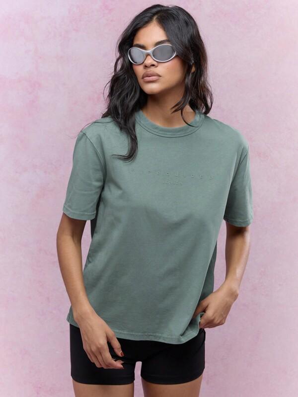 missguided MISSGUIDED Oversized Athleisure Streetwear Soft Jersey T-Shirt