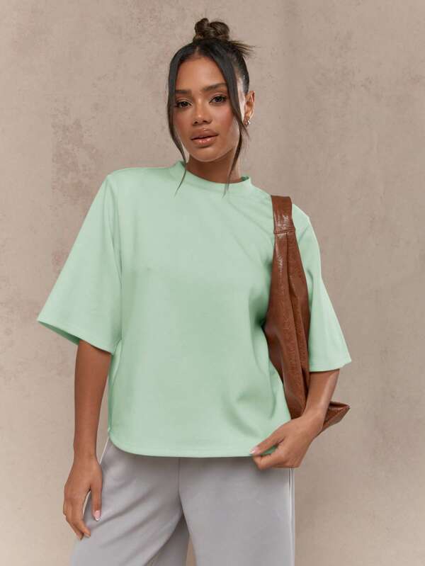 missguided MISSGUIDED Oversized Basic Essential Casual T-Shirt