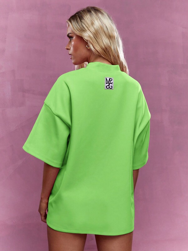 Missguided MISSGUIDED Oversized Boxy Fit Crew Neck T-Shirt