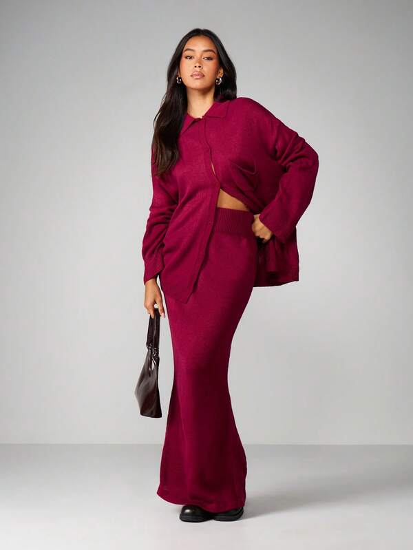 Missguided MISSGUIDED Oversized Cardigan With Button Closure And Pocket