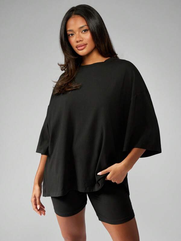missguided MISSGUIDED Oversized Casual Lounge Activewear Two-Piece Set