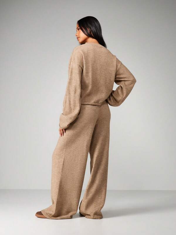 Missguided MISSGUIDED Oversized Chunky Knit Co Ord Set