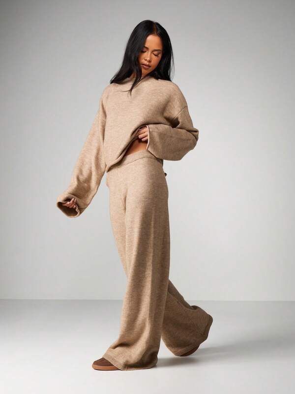 Missguided MISSGUIDED Oversized Chunky Knit Co Ord Set