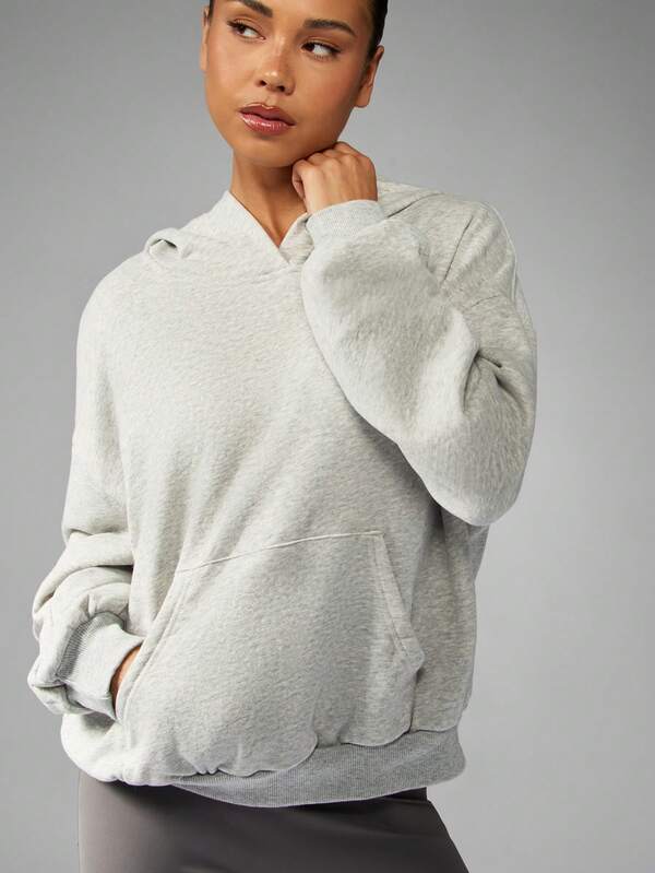 Missguided MISSGUIDED Oversized Cotton Blend Hoodie With Number Print