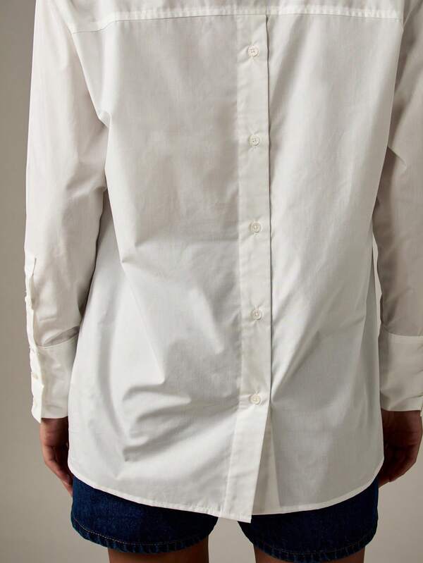 Missguided MISSGUIDED Oversized Cotton Button Down Shirt With Long Sleeves