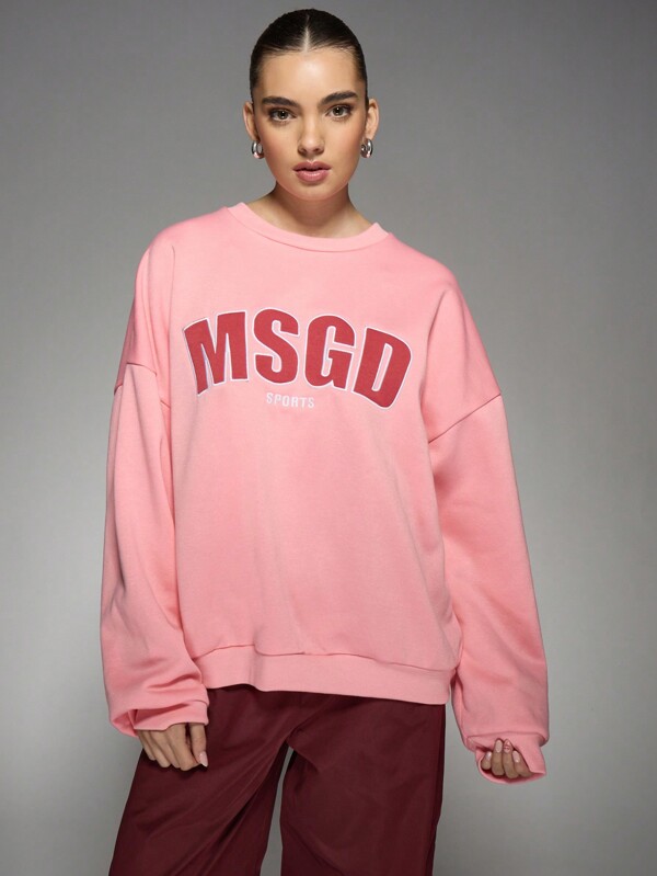 missguided MISSGUIDED Oversized Crew Neck Sweatshirt