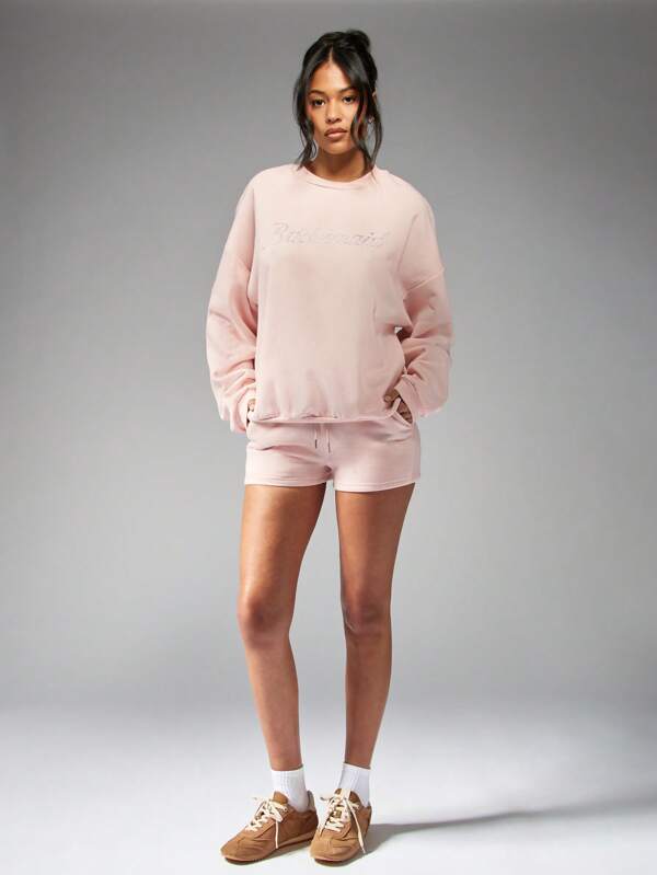 Missguided MISSGUIDED Oversized Diamante Bridesmaid Sweatshirt