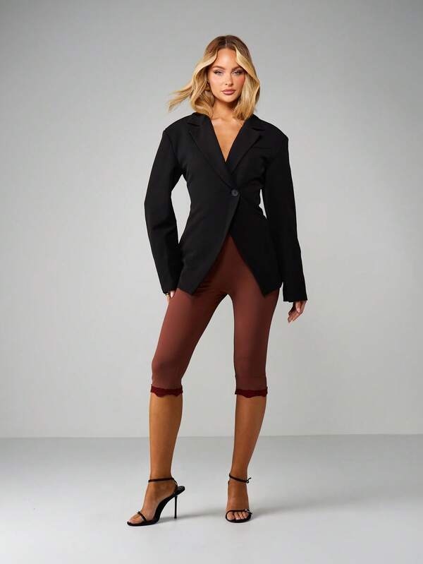 Missguided MISSGUIDED Oversized Double Breasted Blazer With Lapels
