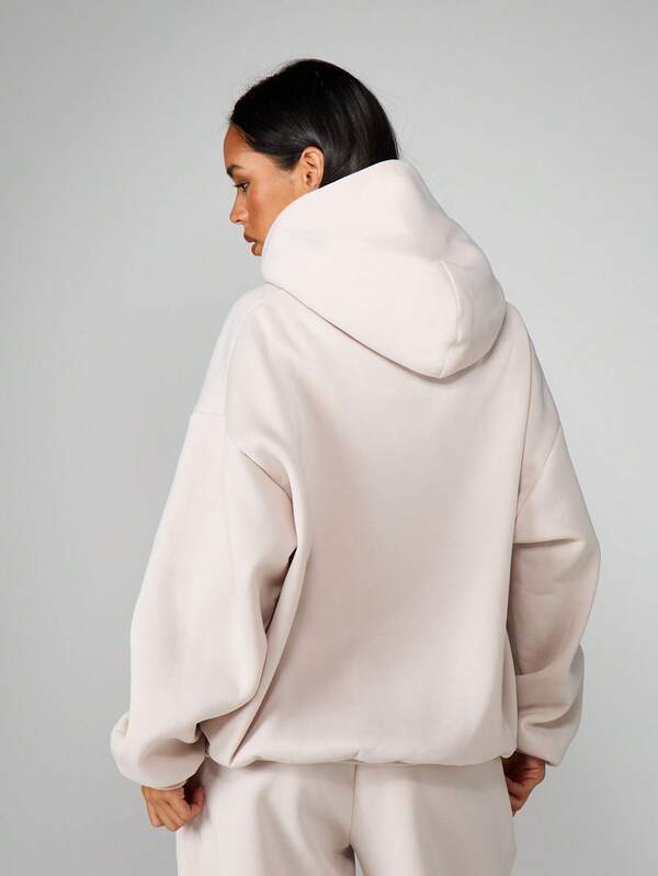 Missguided MISSGUIDED Oversized Graphic Hoodie With Drawstring