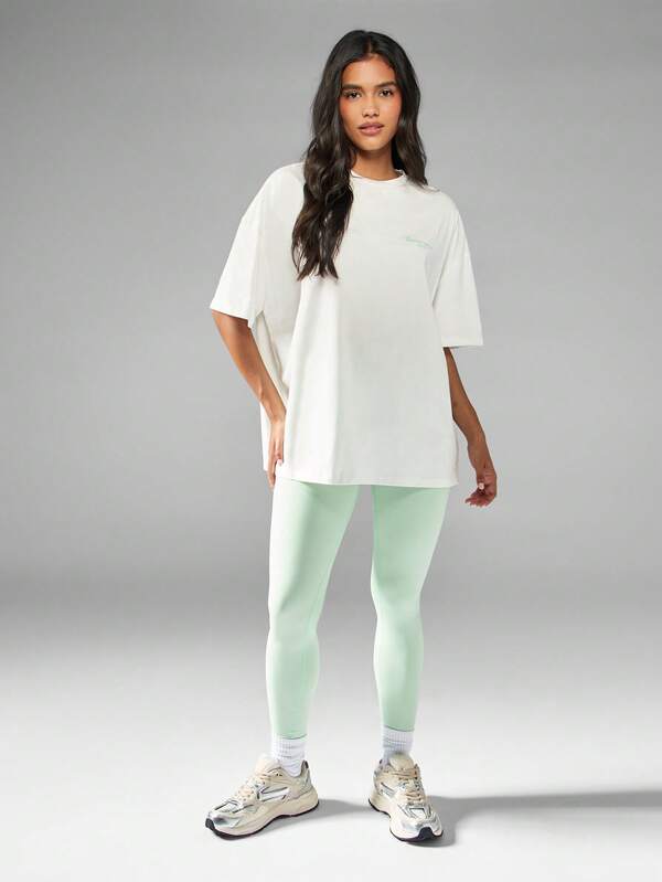 Missguided MISSGUIDED Oversized Graphic T-Shirt With Matcha Club Print