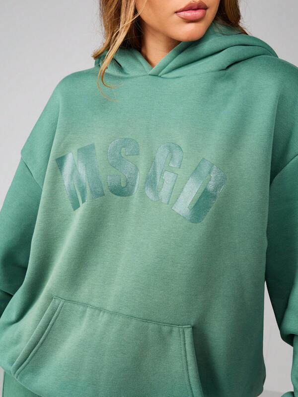 Missguided MISSGUIDED Oversized Hoodie With Drawstring And Centre Pocket