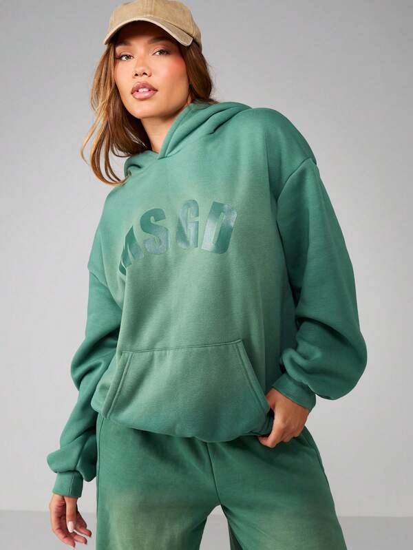 missguided MISSGUIDED Oversized Hoodie With Drawstring And Centre Pocket