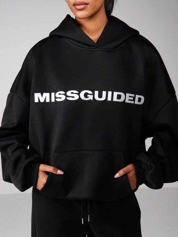missguided MISSGUIDED Oversized Hoodie With Front Pocket