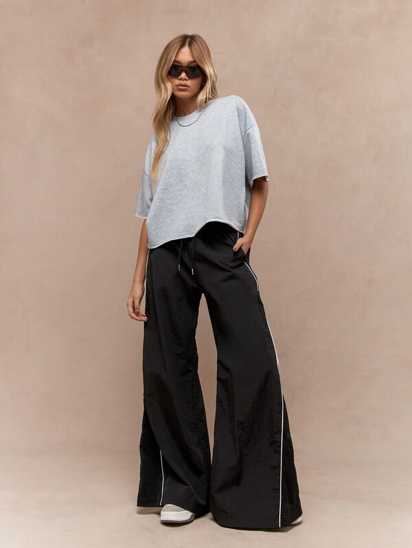 Missguided MISSGUIDED Oversized Jersey T Shirt With Crew Neck